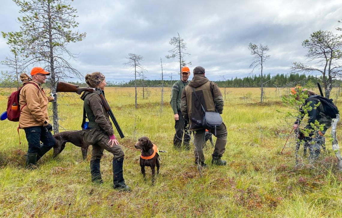 KAER-kokessa Pudasjärvellä. Koepäivät ovat mukavia päiviä samanhenkisten ihmisten kanssa. Ne ovat tuoneet itselleni paljon oppia erilaisista koirista ja metsästyksestä mannermaisen kanakoiran kanssa.