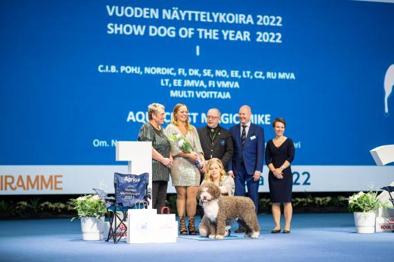 Voittaja 2022 vuoden näyttelykoira 2022