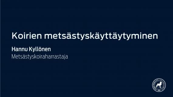 koirien metsästyskäyttäytyminen dia