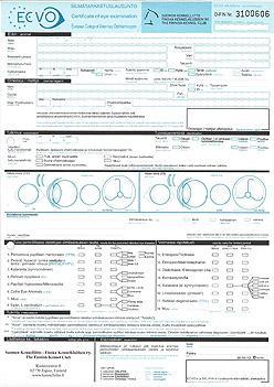 ECVO-silmälausuntolomake