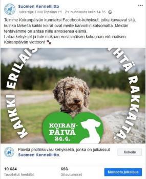 Koiranpäivän Facebook-kehykset