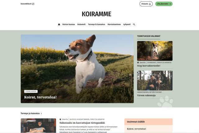 Koiramme-lehden uusi verkkomedia