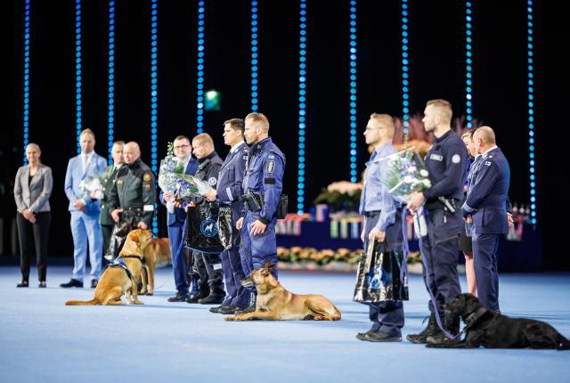 Vuoden virkakoirat 2025 Koiramessuilla