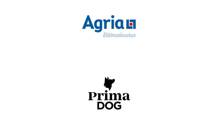 Agria Eläinvakuutuksen ja PrimaDogin logot