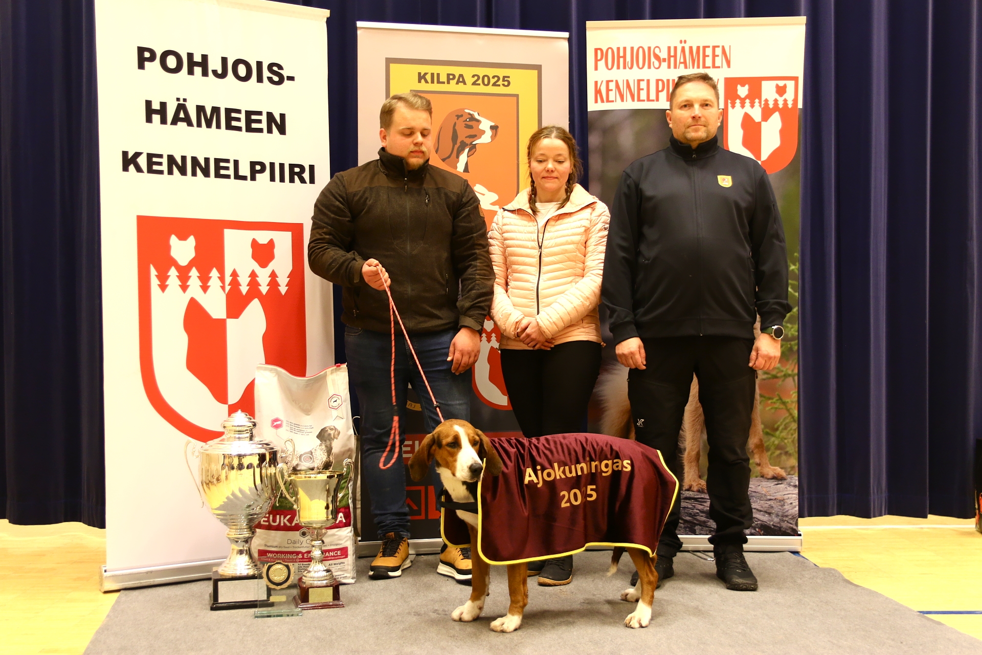 Ajokuningas 2025 Mehtälaulun Hilma, om. Heikki Jokinen ja Meri-Tuuli Heikkinen. Mukana ylituomari Jouni Remes